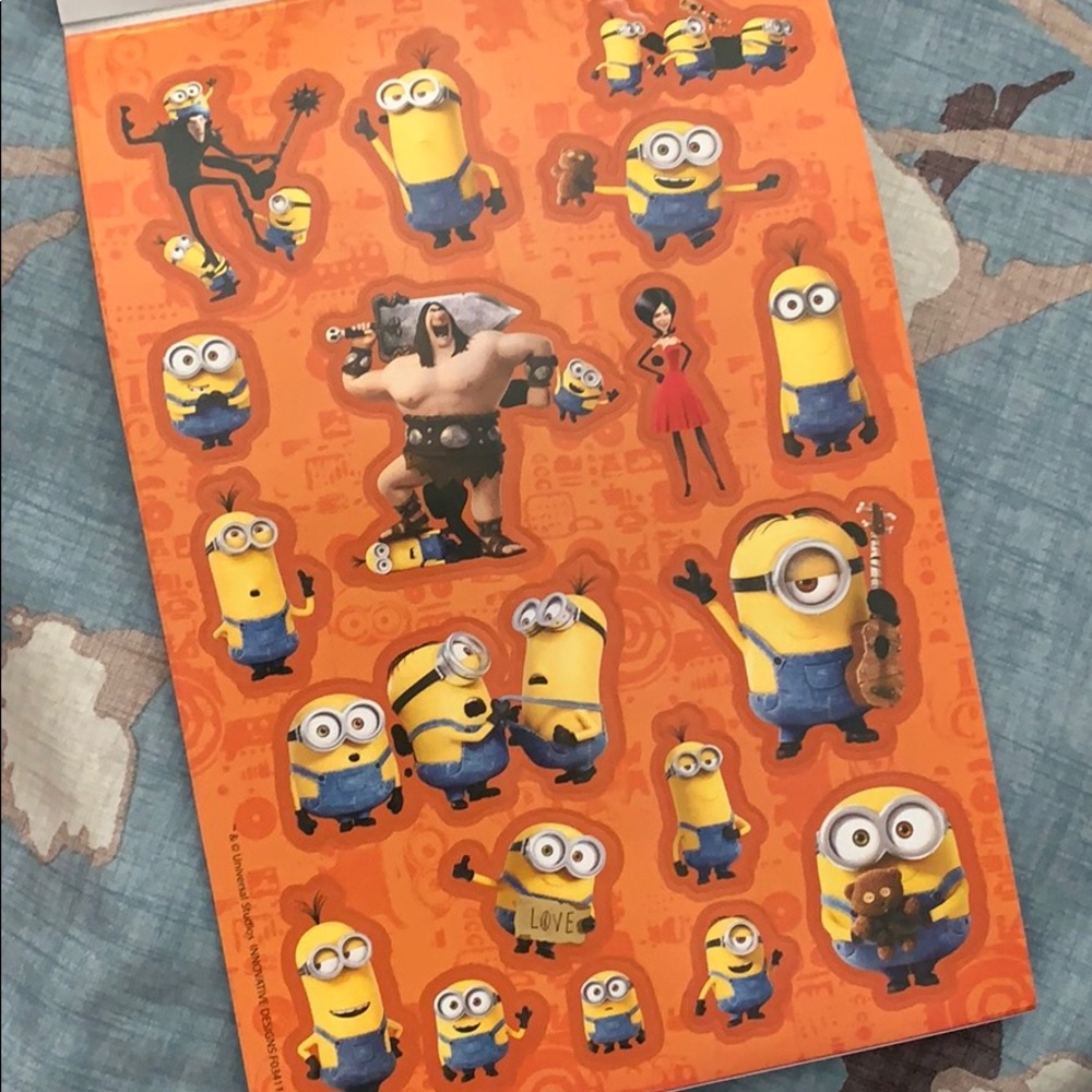 💝FREE IF BUNDLED💝 Minion Notebook & Sticker Set - Picture 7 of 8